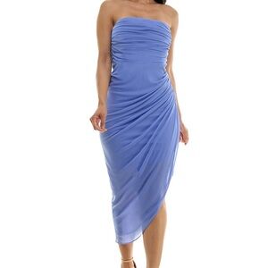 Emerald Sundae strapless dress. Color: periwinkle. Size xl.